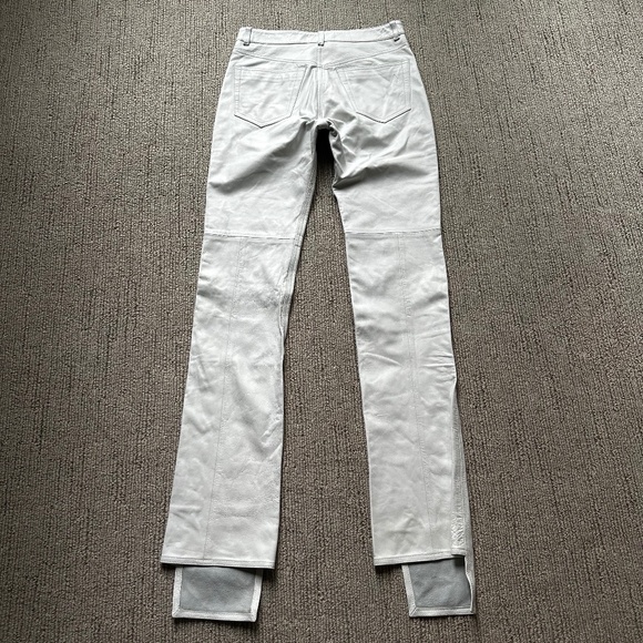 THE ATTICO Incredible Slimming Luxe White Leather Pants Sz 38 - Picture 5 of 9